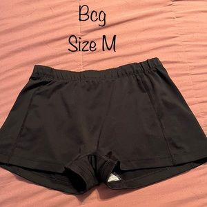 Black spandex shorts